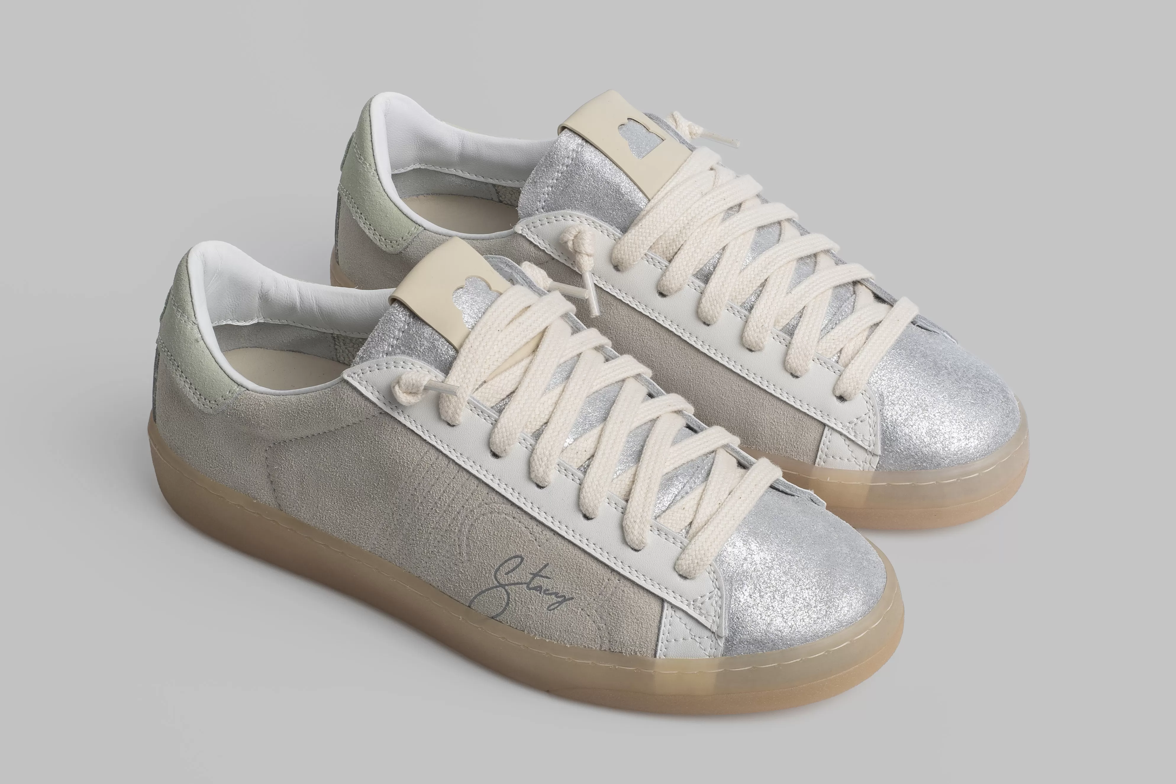 STACY ZAPATILLA MUJER STACY ROSE WHT/SILVER COLOR GRIS