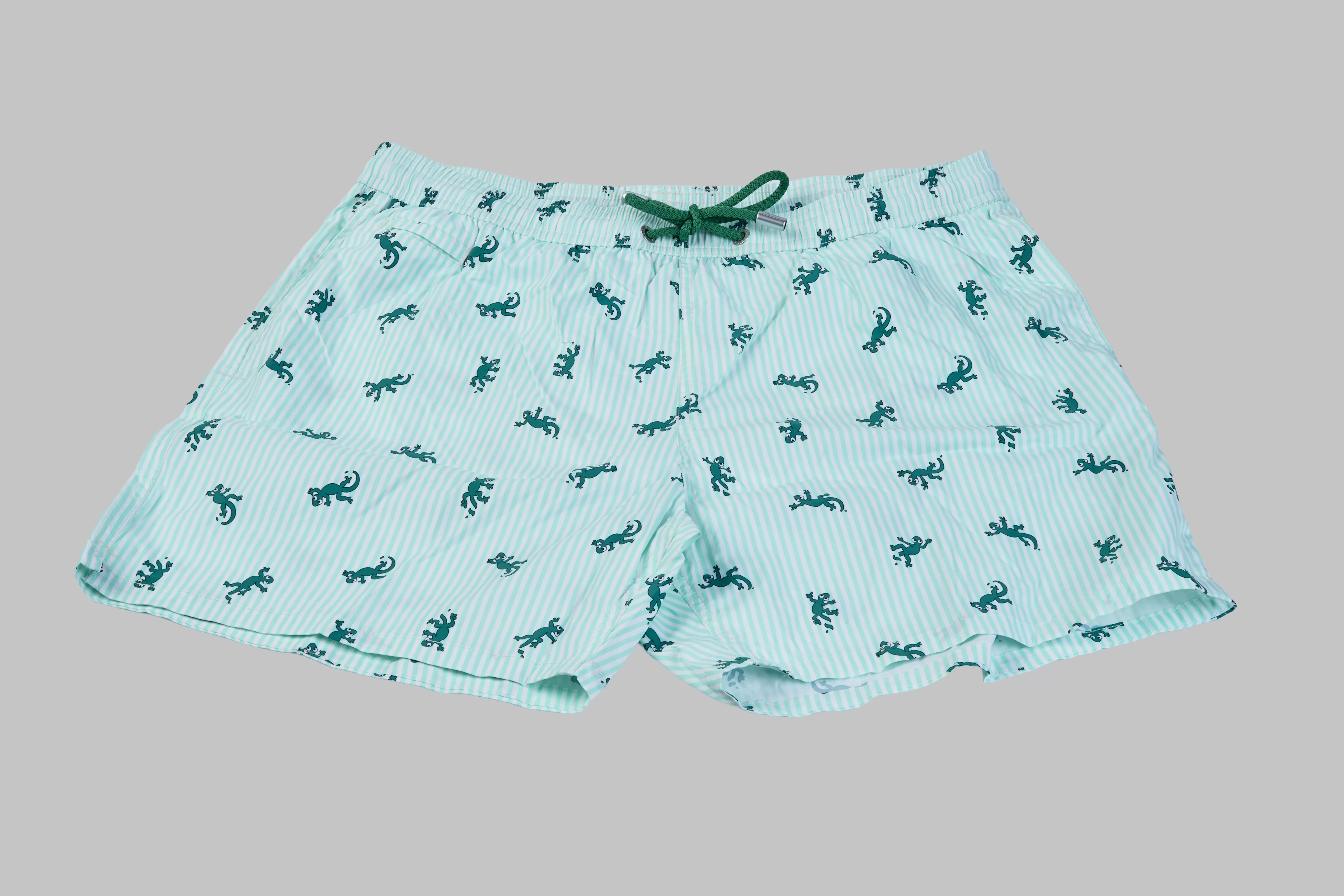 ST. BARTH BAÑADOR ST BARTH GECKO UPSTRIPES COLOR VERDE